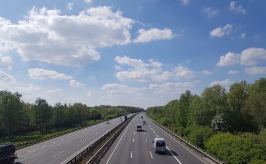 Blick auf die A2 Richtung Dortmund