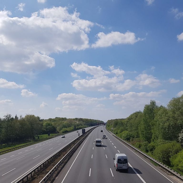Blick auf die A2 Richtung Dortmund