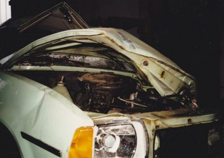 Uwe Lockstädt aus Aligse ist mit diesem Opel Ascona verunglückt