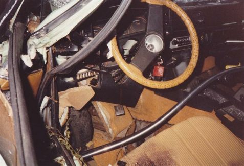 Uwe Lockstädt aus Aligse verunglückt 1986 mit lindgrünen Opel Ascona und ist querschnittgelähmt